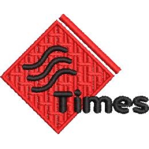 红色菱形标志与Times字样