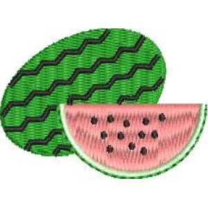 西瓜切片图案设计