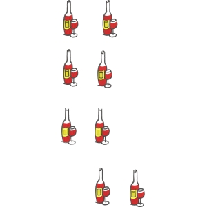 红酒与酒杯的排列组合
