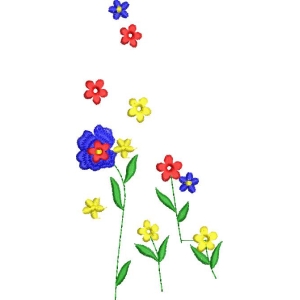 彩色花朵图案设计
