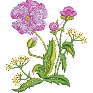 刺绣花卉图案
