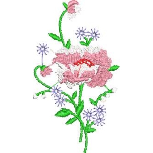 刺绣花卉图案