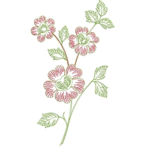 刺绣花卉图案