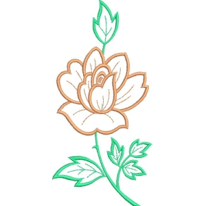 刺绣玫瑰花图案