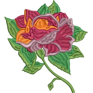 刺绣玫瑰花图案