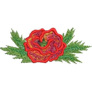 刺绣玫瑰花图案