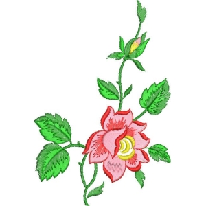 刺绣玫瑰花图案