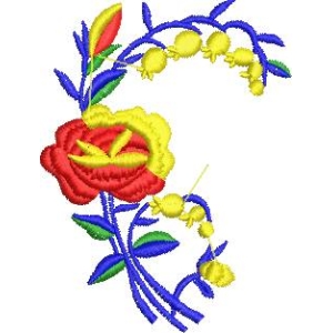 刺绣花卉图案
