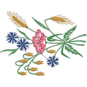 刺绣花卉图案