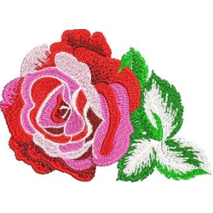 刺绣玫瑰花图案