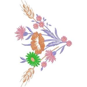 刺绣花卉图案设计