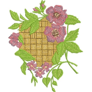 花卉装饰编织篮