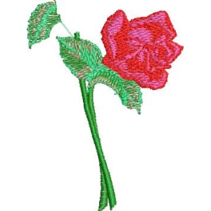刺绣玫瑰花图案