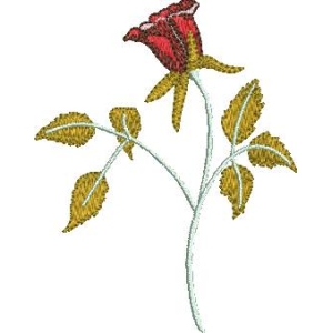 刺绣玫瑰花图案