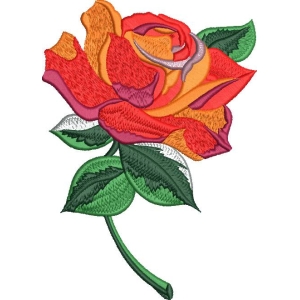 刺绣玫瑰花图案