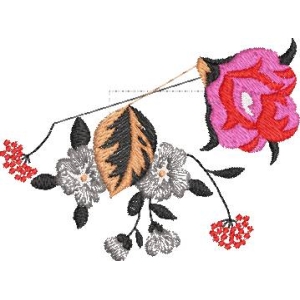 刺绣花卉图案设计