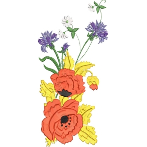 刺绣花卉图案