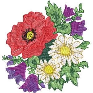 刺绣花卉图案