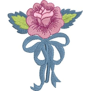 刺绣玫瑰花束