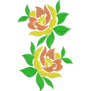 刺绣花卉图案