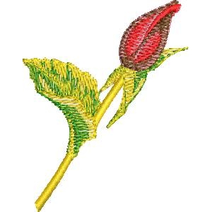 刺绣玫瑰花蕾
