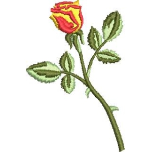 刺绣玫瑰花图案