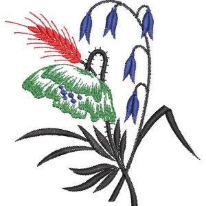 刺绣花卉图案