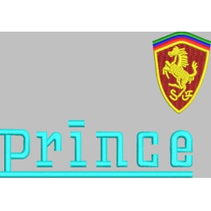 法拉利标志与Prince字样