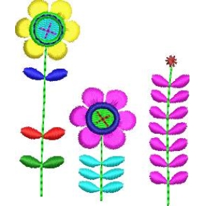 彩色花朵图案设计