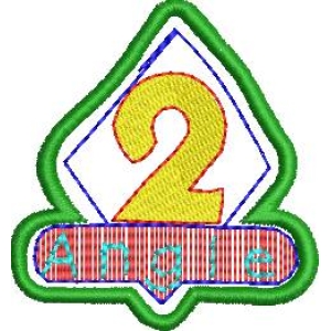 数字2与角度标志设计