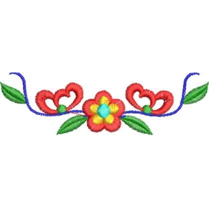 刺绣花卉图案