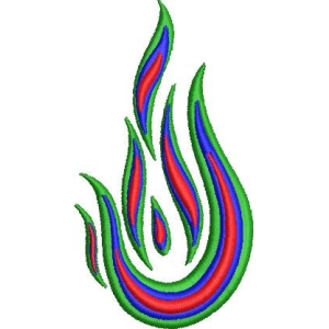 彩色火焰图案