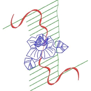 花朵与曲线的三维草图