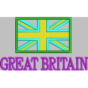 英国国旗与文字图案