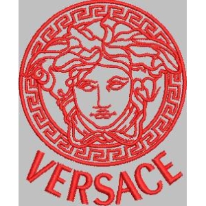 红色Versace标志图案