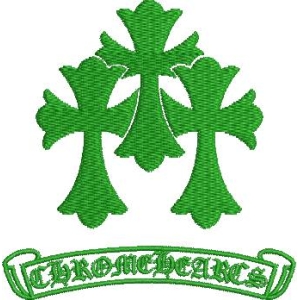 绿色十字标志图案