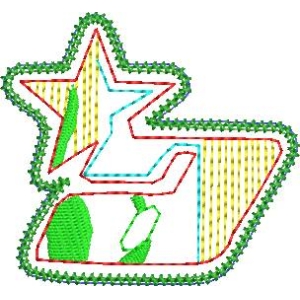 星形与字母Z的装饰图案