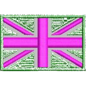 粉绿英国国旗徽章