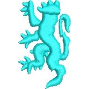 青色龙形3D模型