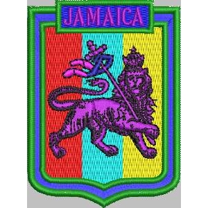 牙买加国徽刺绣图案