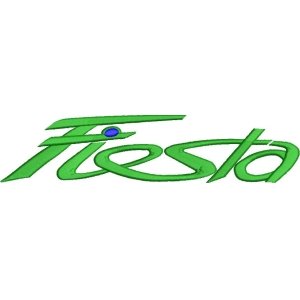 绿色Fiesta艺术字标志