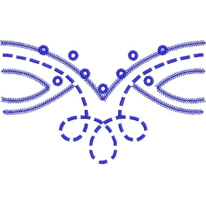 蓝色刺绣花纹图案