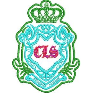 绿色徽章上的CLS标志