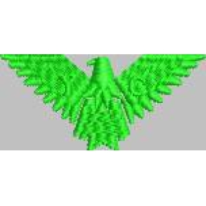 绿色鹰形3D打印模型