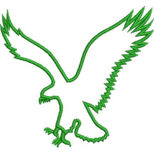 绿色鹰形图案