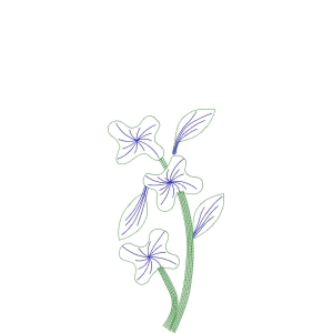 植物刺绣图案
