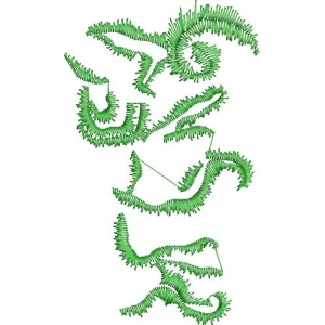 绿色螺旋结构模型