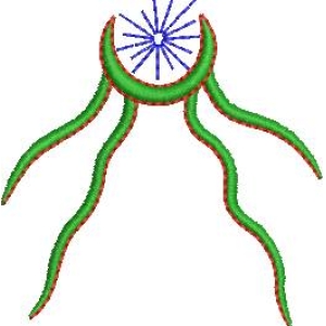 绿色触手生物模型