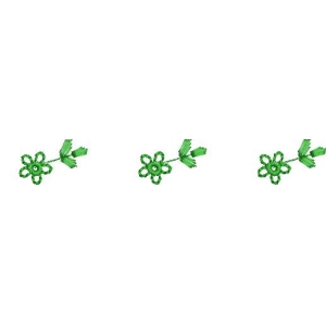 绿色花朵图案重复排列