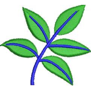 绿色叶片植物图案